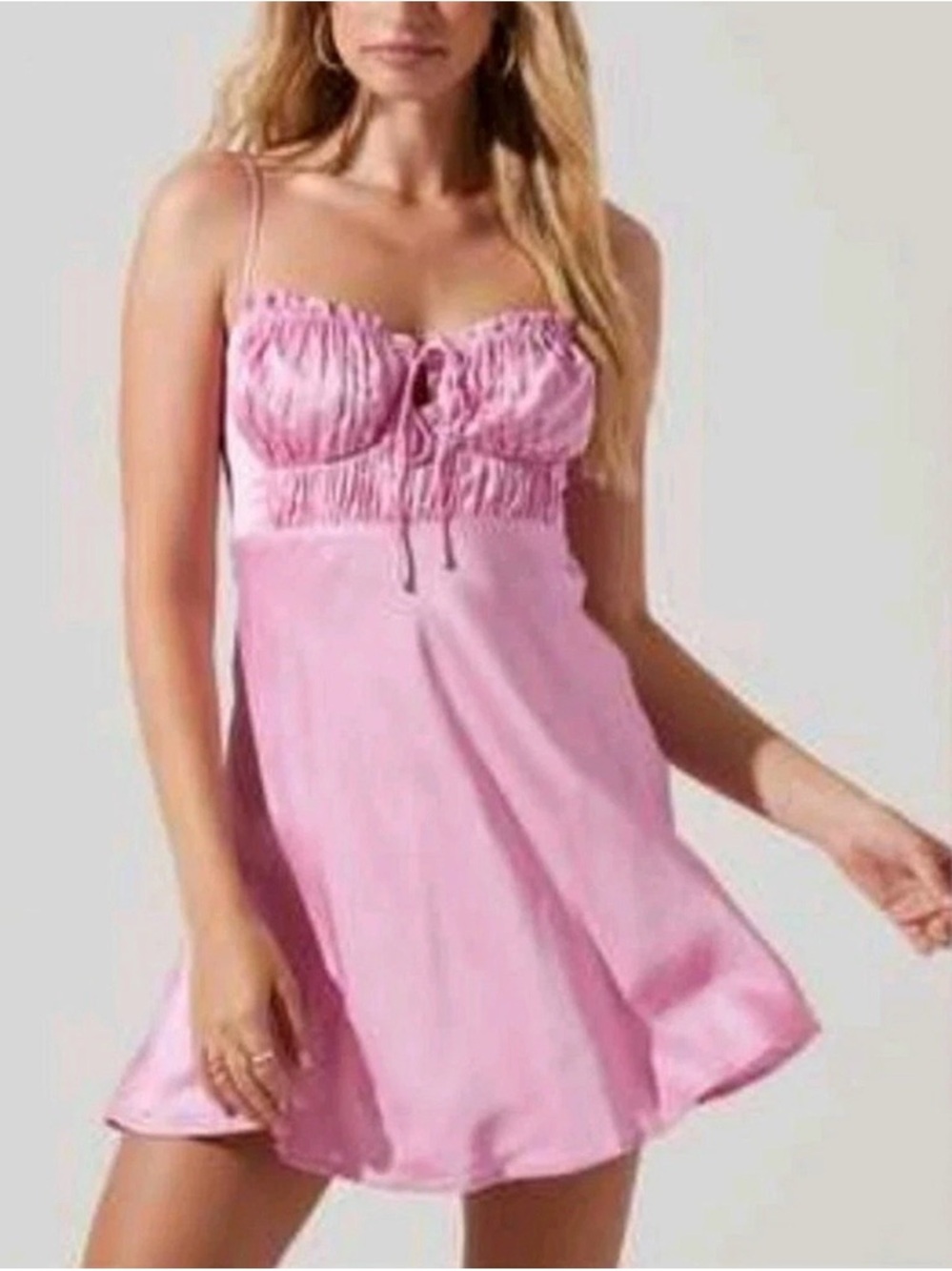 ASTR the Label Ellison satin mini dress XL